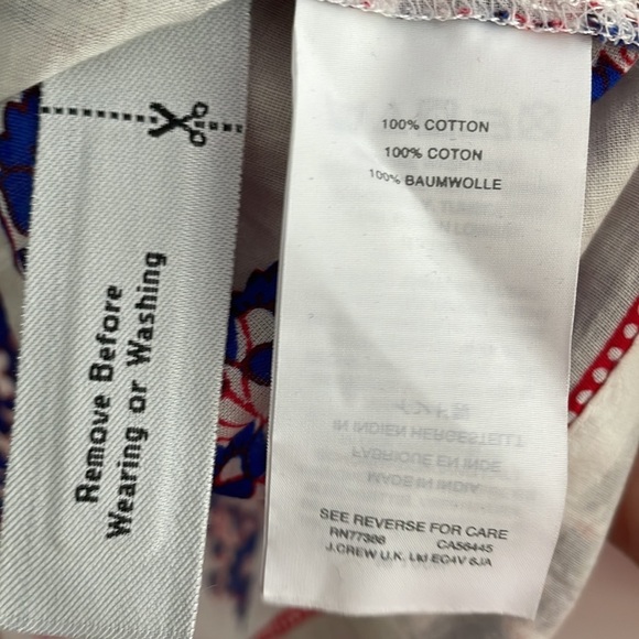 J Crew Block Print Blouse - Picture 6 of 10